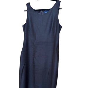 Ann Taylor dark brown sleeveless  silk dress  size 8